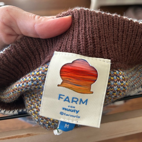 NWT Farm Rio X Nuuly Toucan Scarf Knit Skirt Size Medium Mini Wool Blend - Picture 6 of 6